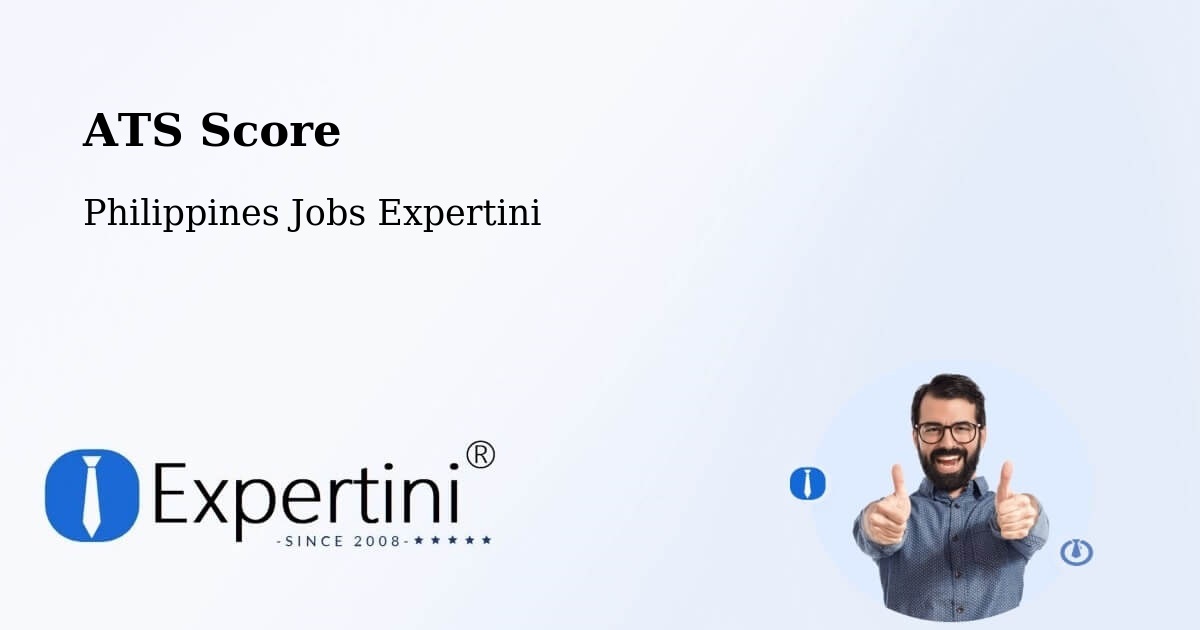ATS Score - Philippines Jobs Expertini
